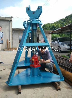 Gravis Officium 50T Turrim Erection Tools Cabel Drum Sta Cum Hydraulic Jack For Dimittere Filum