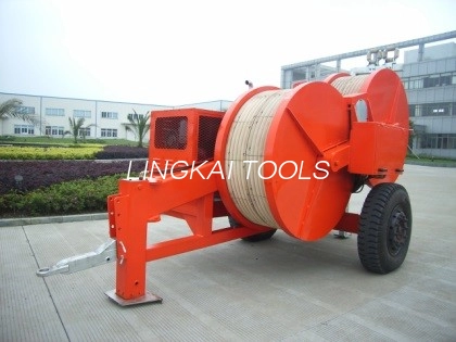 Overhead Line Hydraulic Puller Tensioner 4850kg Diesel Engine Wire Tensioner