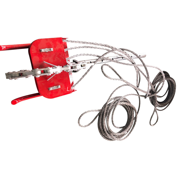 Independent Conductor Poising Sheave Libratum Pulley Type Caput Tabulae Ad Quatuor Fascis Conductores