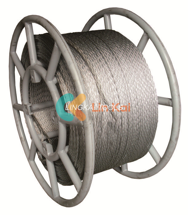 Solvo 8/12 Strand 11MM Anti Twist Steel Wire Rope For Single Conductor Or OPGW Stringing