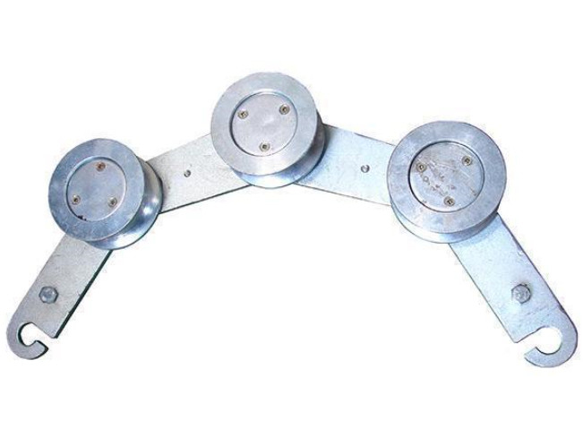 SHL75D Hook Ground Obstructionum Cable Trahens Pulley For Conductor / Steel Filum Funis