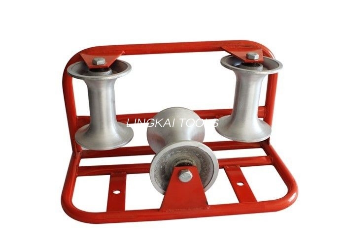 Tri-Roller Aluminium spargit Cable Roller pro subterraneis cable Laying