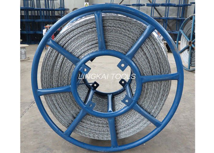 Hexagon Galvanized Cable trahere machinam filum Funis Anti contortum cum 6 quadratis