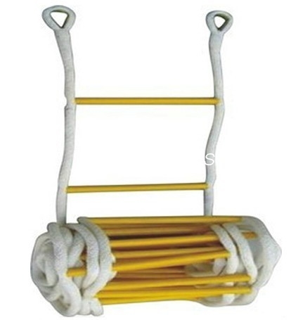 H -Type Jack Insulation Escape Rope Ladder , Climping Emergency Funis Ladder