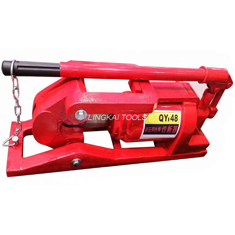 QY48 20T Hydraulic Wire Funis Cutter / Steel Cable Cutter 0.3L Oleum