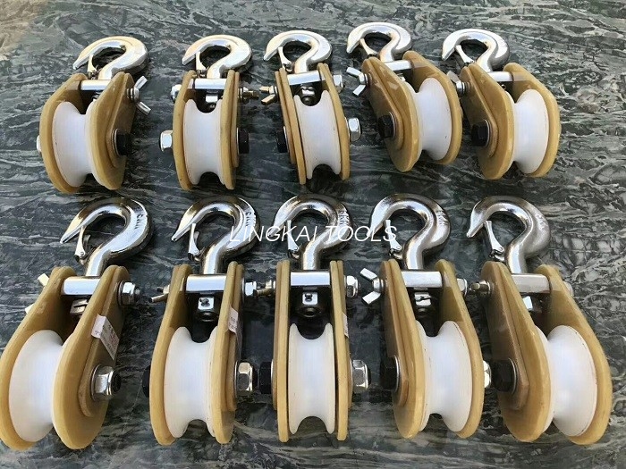 Epoxy Resinae Plate Turrim Erection Tools Insulated Hoisting Tacle 8mm Funem Max Diae