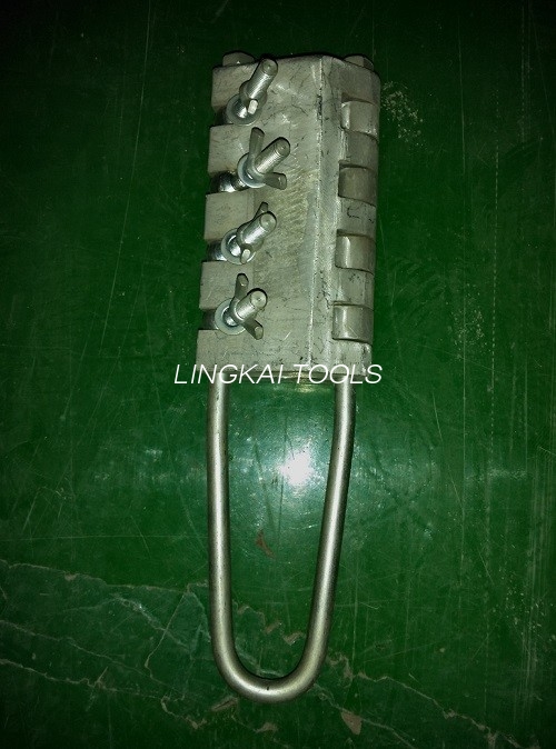 Aluminium Alloy Fibra Optica Instrumenta Radialis Obfirmo Gripper For OPGW Radialis Cable