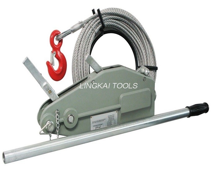 4 T Cable trahens Winch Machina / Tirfor Winch Cum 20M Wire Rope