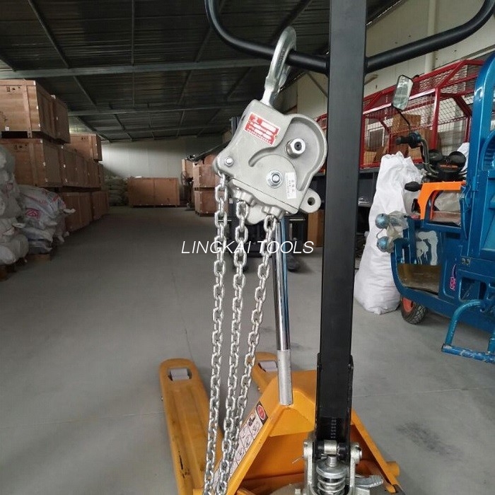 7.5 KN Aluminium Alloy Chain Hoist / Overhead Line String Equipment