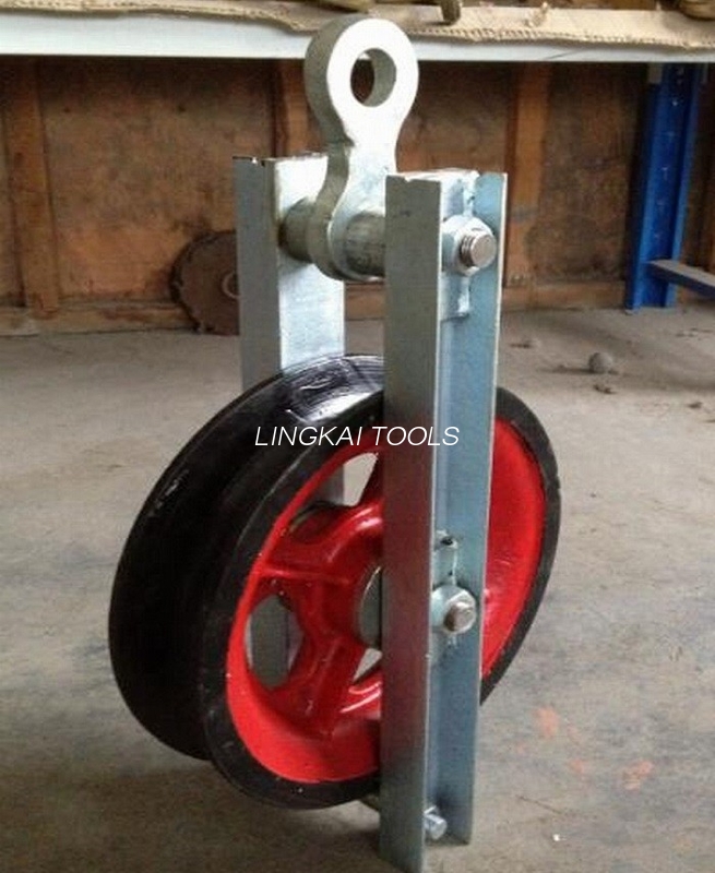 Transmissio Line Steel Cable Trahens Pulley Stringing Conductor Pulleys