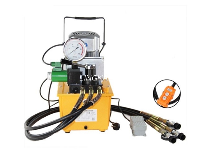 Portable HYDRAULICUS Crimping Tool Single Action HYDRAULICUS Motor Driven Pump 70 Mpa