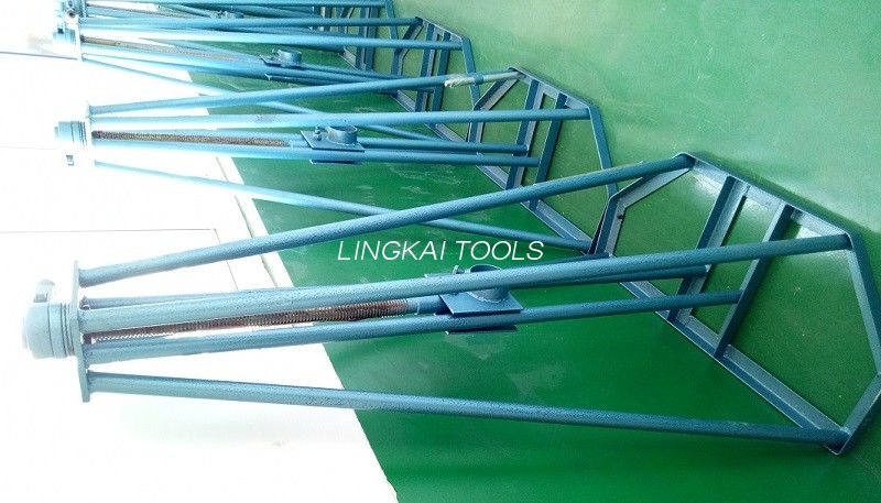 30 KN Electrical Cable Trahentes Tools Screw Adjustable Jack Stands Mechanical Cable Drum Jack