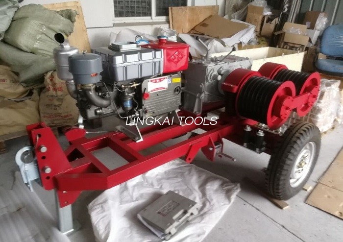 Duplex Capstan Drum Winch 5 Tons Cum Trailer Match Honda / Yamaha Gasoline Engine