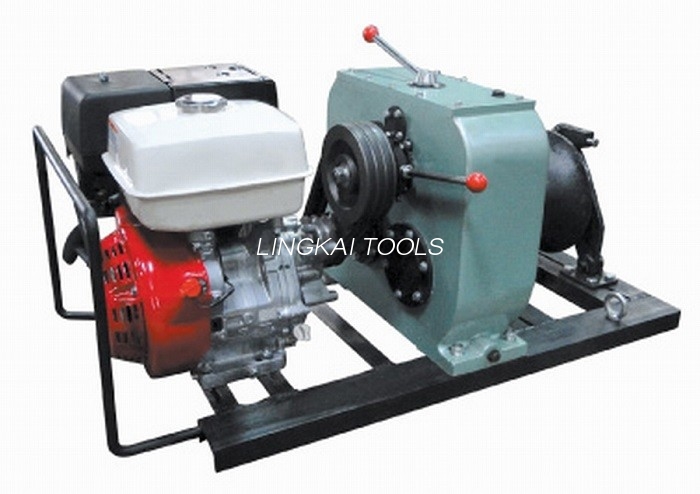 Petrol Engine Cable Winch Puller Cingulum pulsus Portable Puller 5T