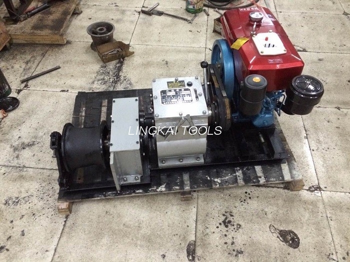 Balteum Coegi cable Winch Puller Cum HONDA Engine enim linea Construction