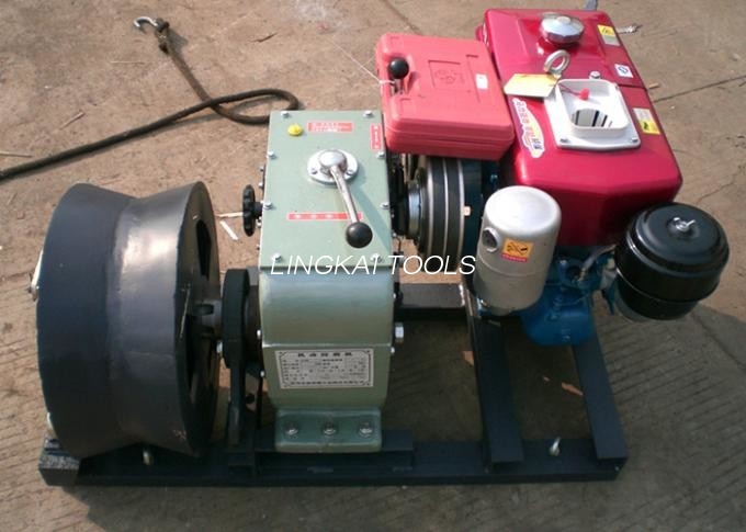 Retro cable Winch Puller Cum aqua Cooled Diesel Engine in linea Construction