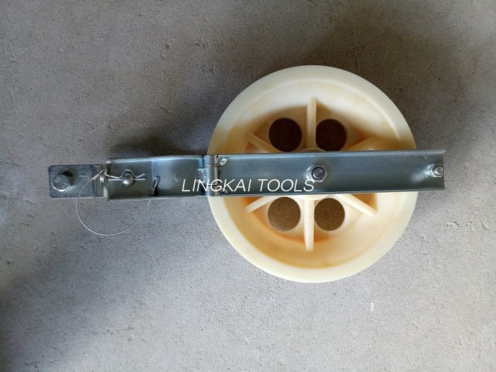 Una Rota Conductor Cable Transmission Stringing Obstructionum trahens Pulley Equipment Accessories