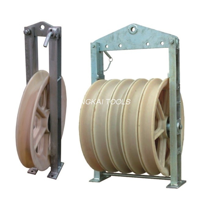 Transmissio Line 40KN 508mm Stringing Nylon Pulley obstruit