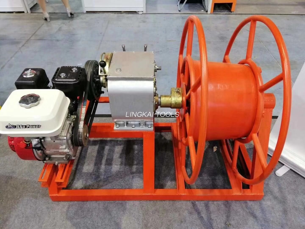 Engine Motorised Take Up Winches For Conductor trahens Winch