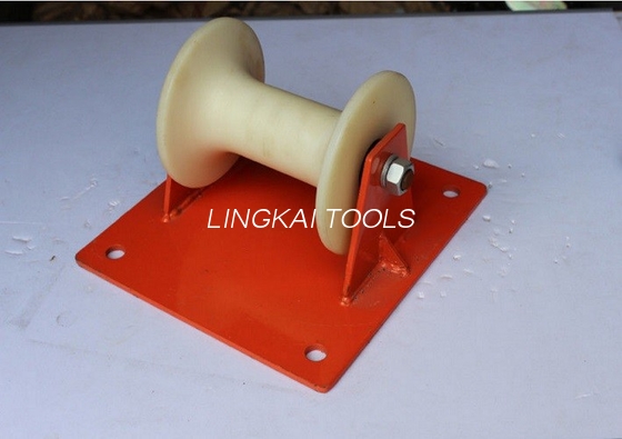 Trench Electrical Cable Roller recta linea cable Rollerus cum Steel Plate